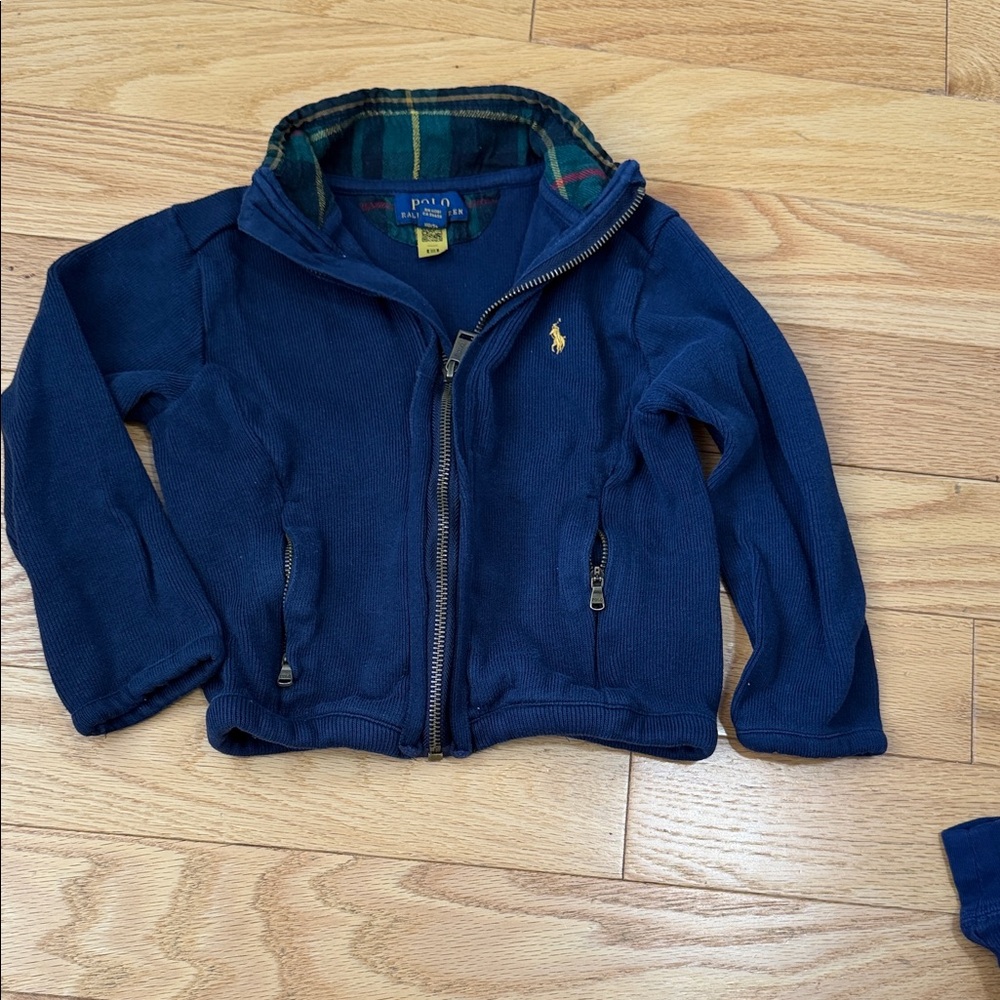 Polo by Ralph Lauren Kids Navy Full-Zip Hoodie